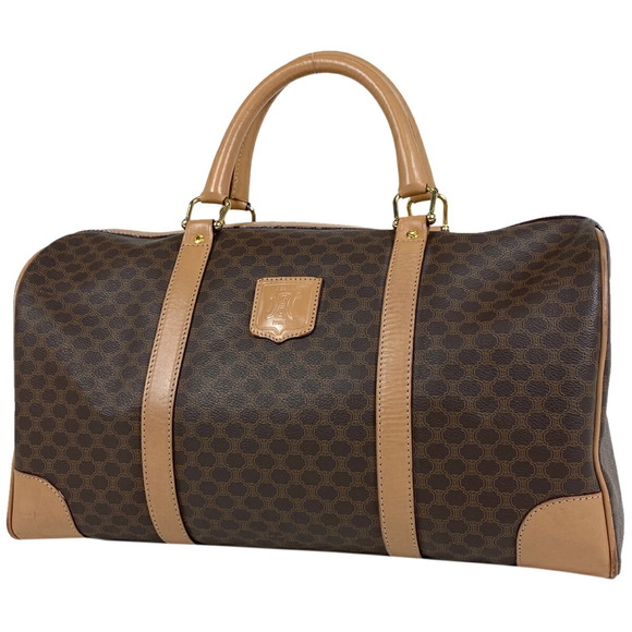 Celine Macadam Pattern Canvas Handbag Brown - Picture 1 of 6